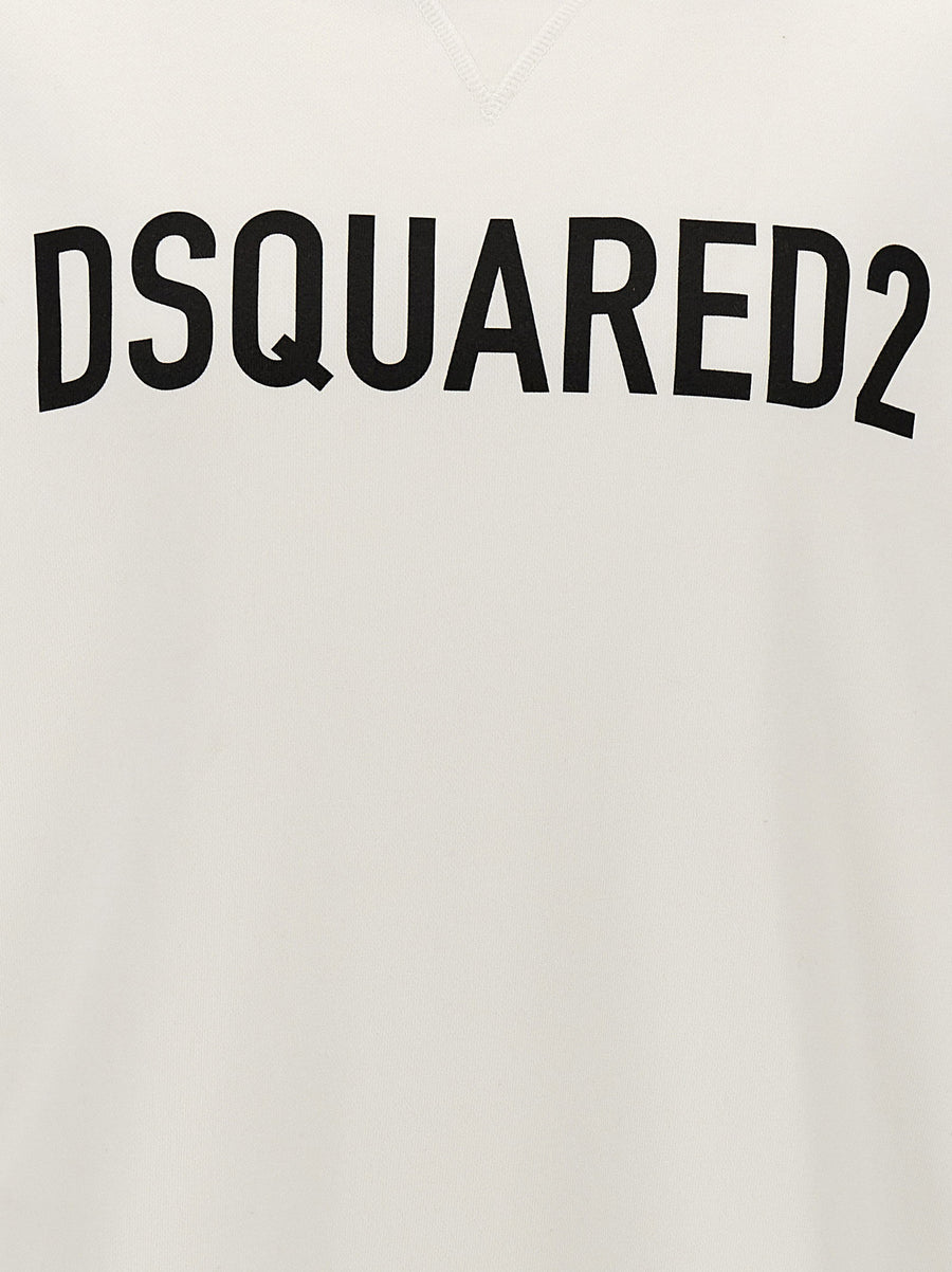 Dsquared2 Logo Print Hoodie For Men 100 Percent Cotton Premium Luxury Casual Wear Front Logo