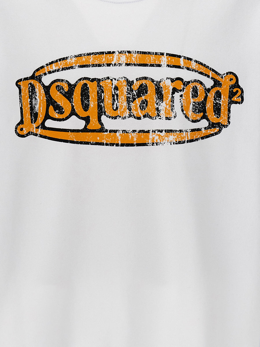 Dsquared2 Logo Sweatshirt Men Front Logo Print Premium Fit