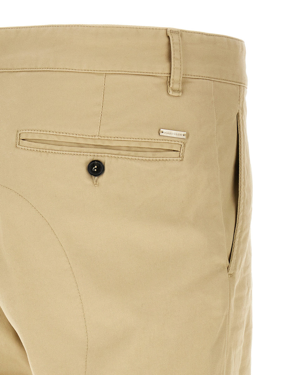 Dsquared2 Sexy Cargo Pants Beige Cotton Elastane Trousers