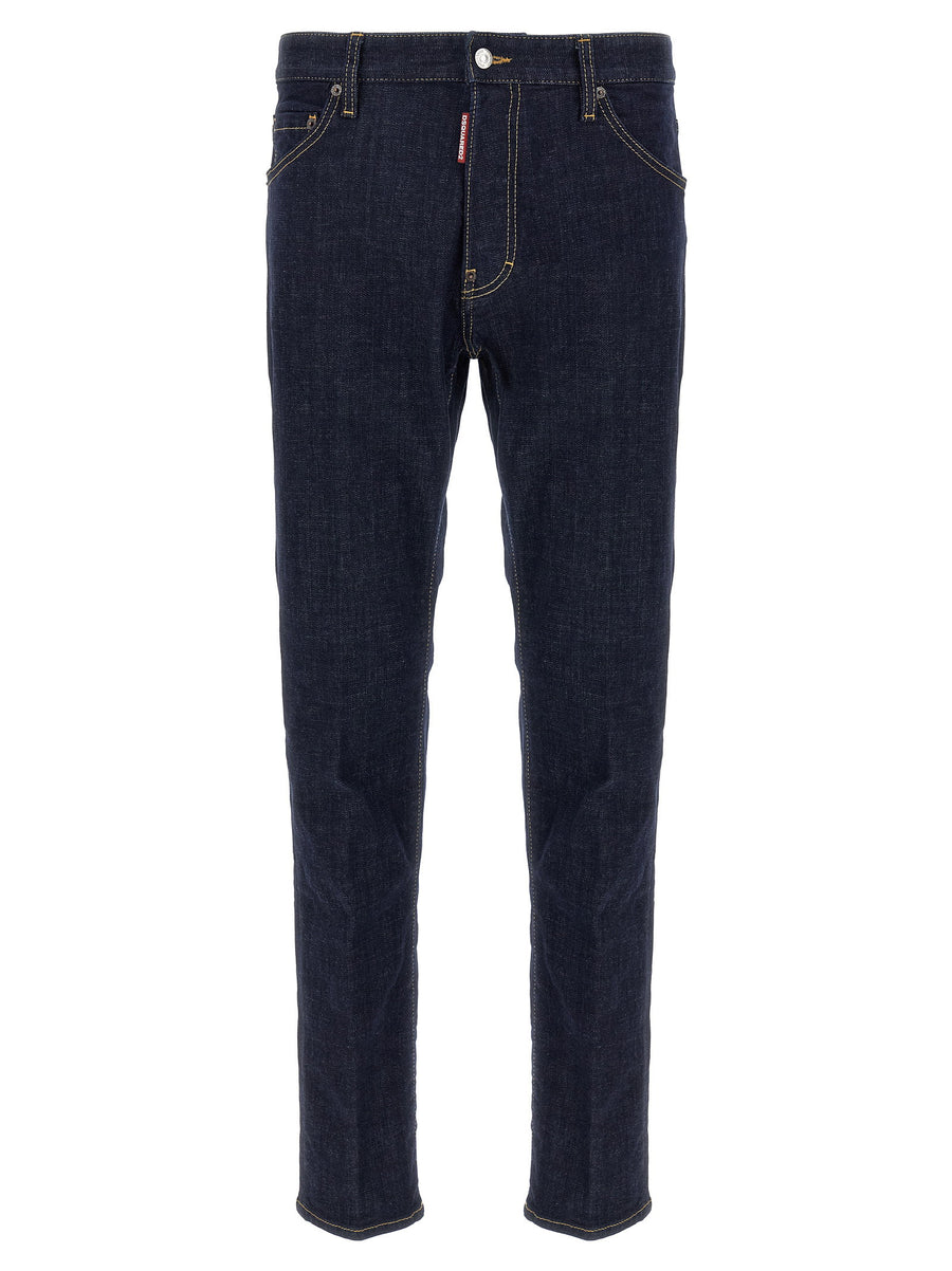 Dsquared2 Cool Guy Jeans Luxury Cotton Denim With Used Finish For Men Citywear Ready