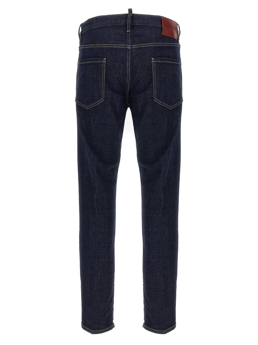 Dsquared2 Cool Guy Jeans Luxury Cotton Denim With Used Finish For Men Citywear Ready