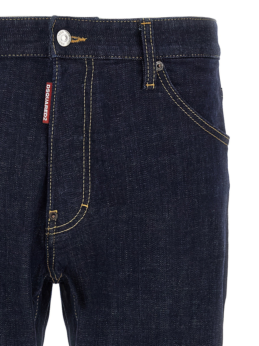 Dsquared2 Cool Guy Jeans Luxury Cotton Denim With Used Finish For Men Citywear Ready