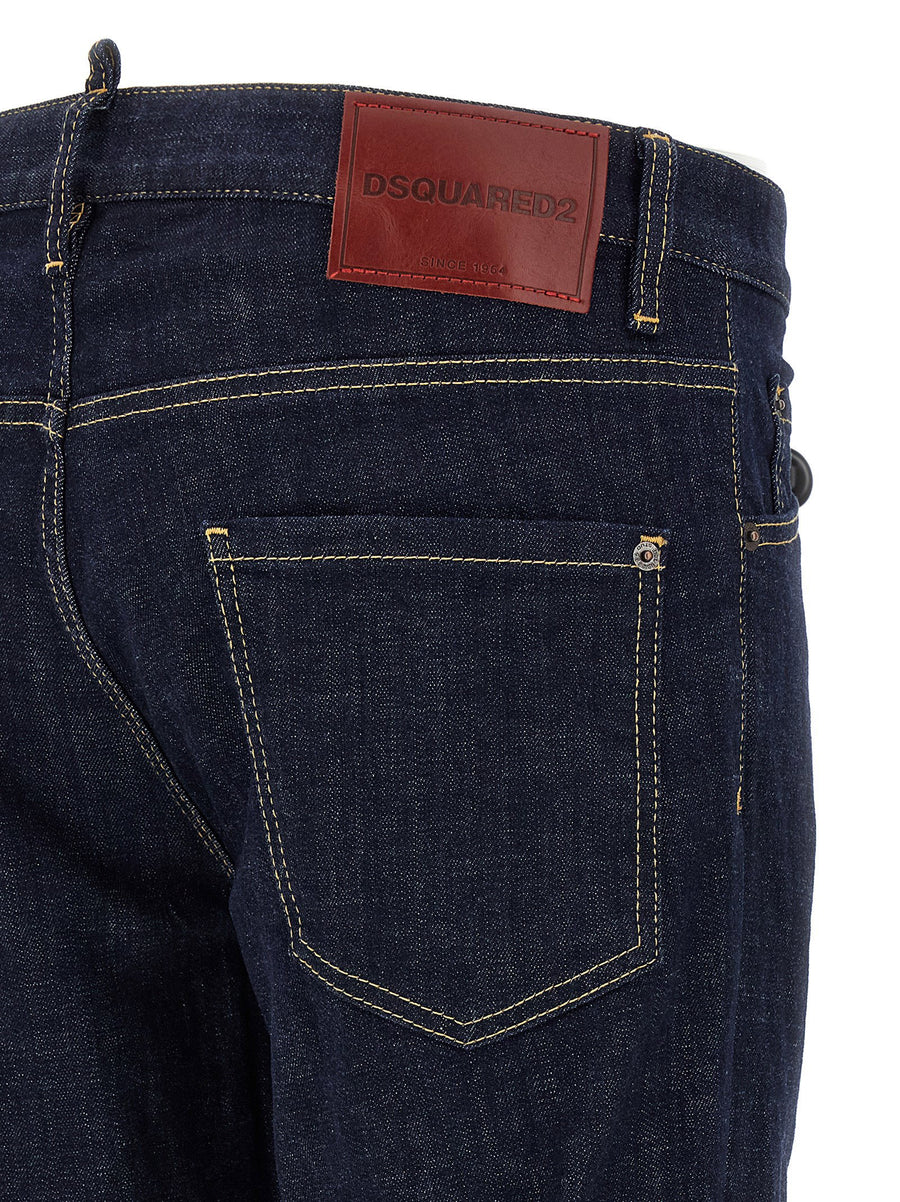 Dsquared2 Cool Guy Jeans Luxury Cotton Denim With Used Finish For Men Citywear Ready
