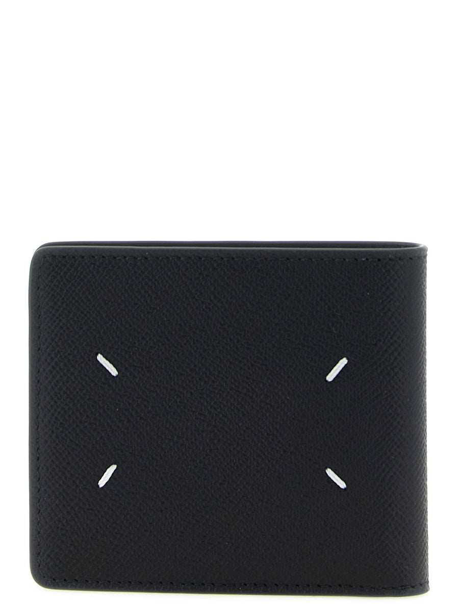 Maison Margiela Four Stitches Premium Calfskin Wallet Bi Fold Leather For Men Eight Card Slots