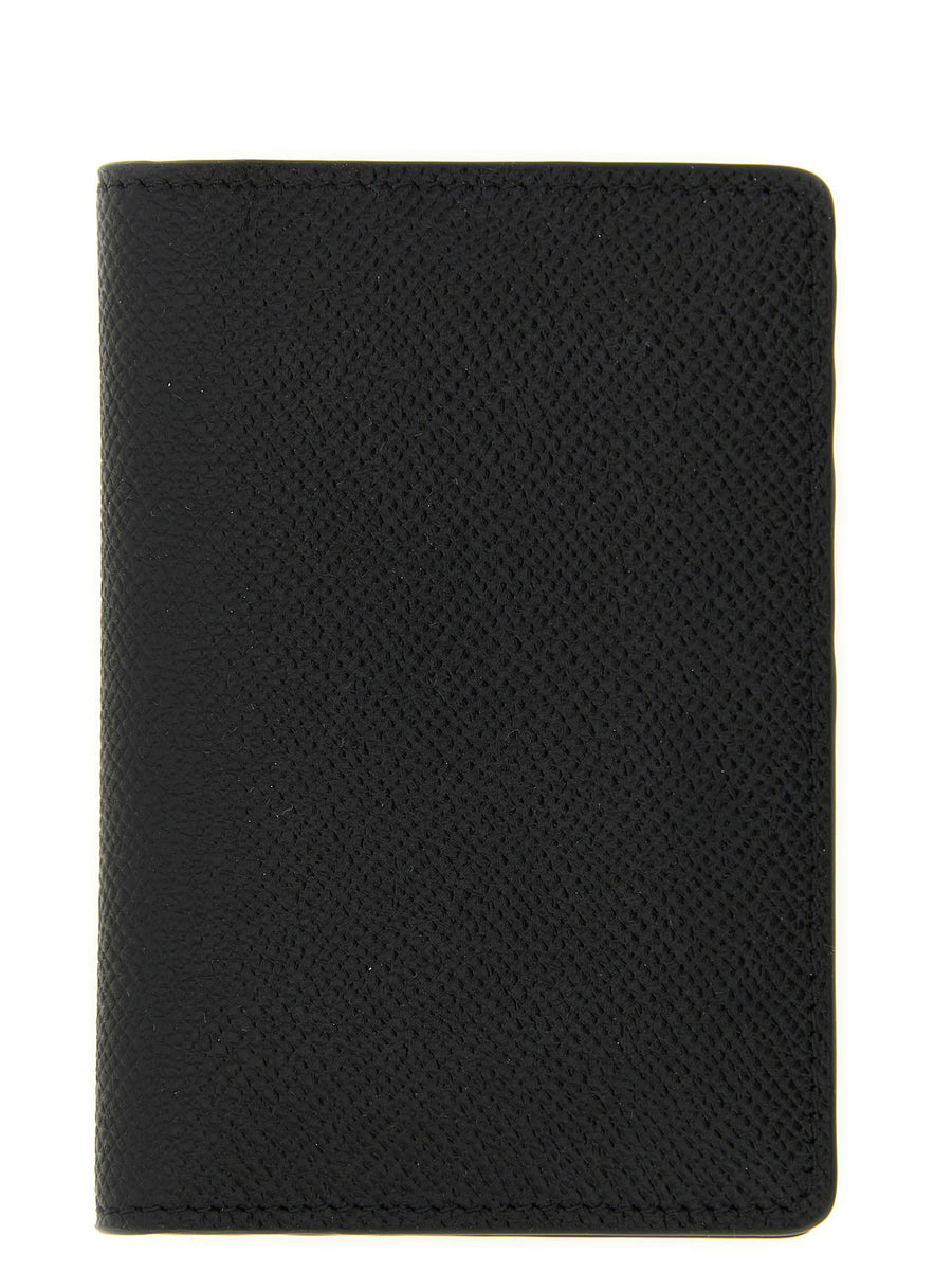 Maison Margiela Card Holder Five Card Slots Calfskin Leather For Men Luxury Accessory