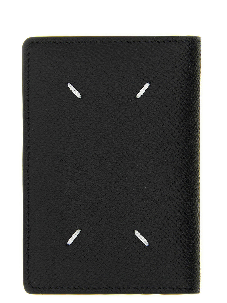 Maison Margiela Card Holder Five Card Slots Calfskin Leather For Men Luxury Accessory