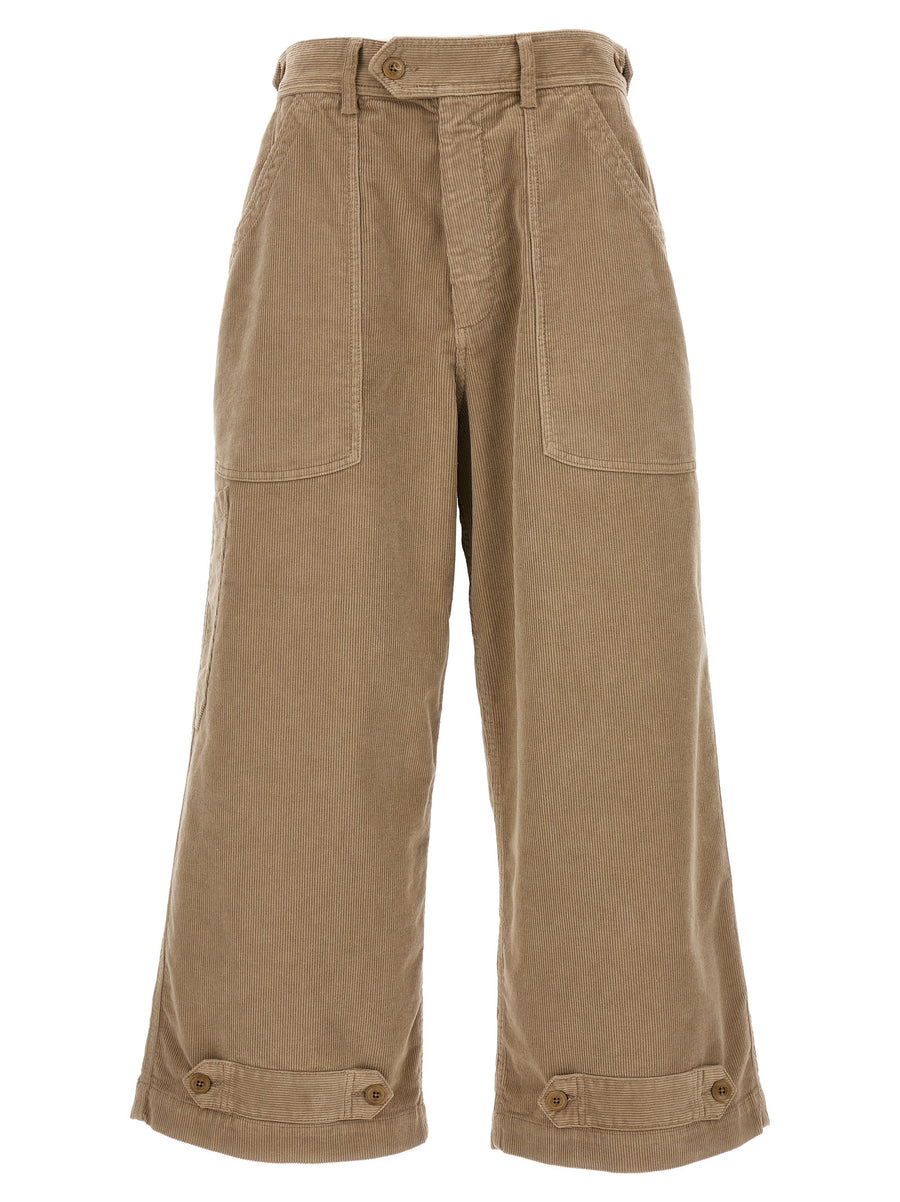 Cellar Door Paola Corduroy Wide Leg Pants For Women Luxurious Comfort True To Italian Sizing Pockets