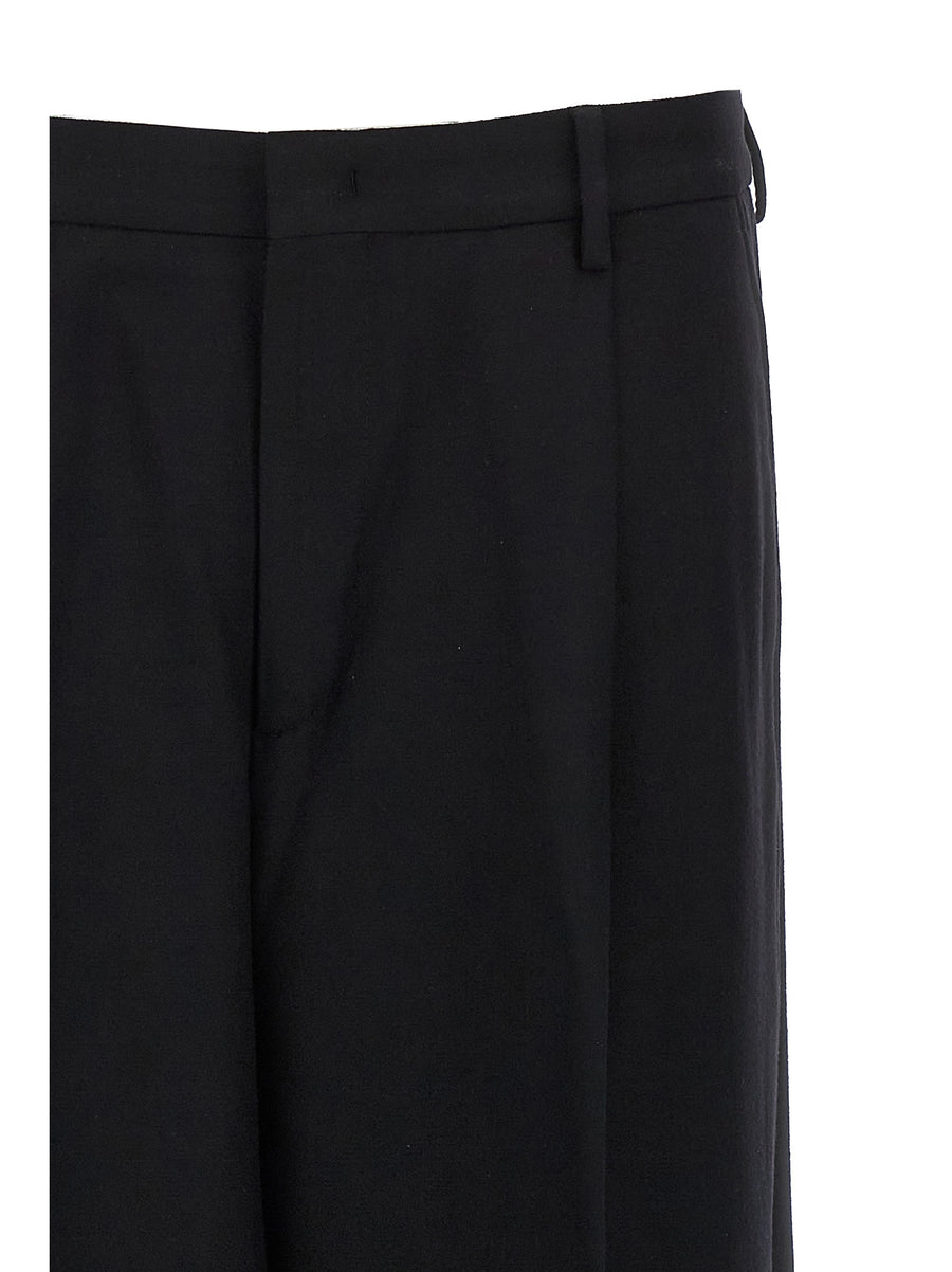 Cellar Door Jona P Premium Wool Trousers For Women With Loose Leg Maxi Turnups And Polished Silhouette