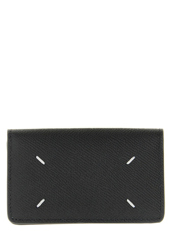 Maison Margiela Four Stitches Card Holder Calfskin Leather Black