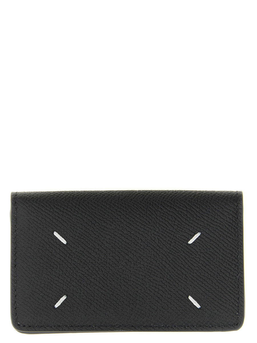 Maison Margiela Four Stitches Card Holder Calfskin Leather Black