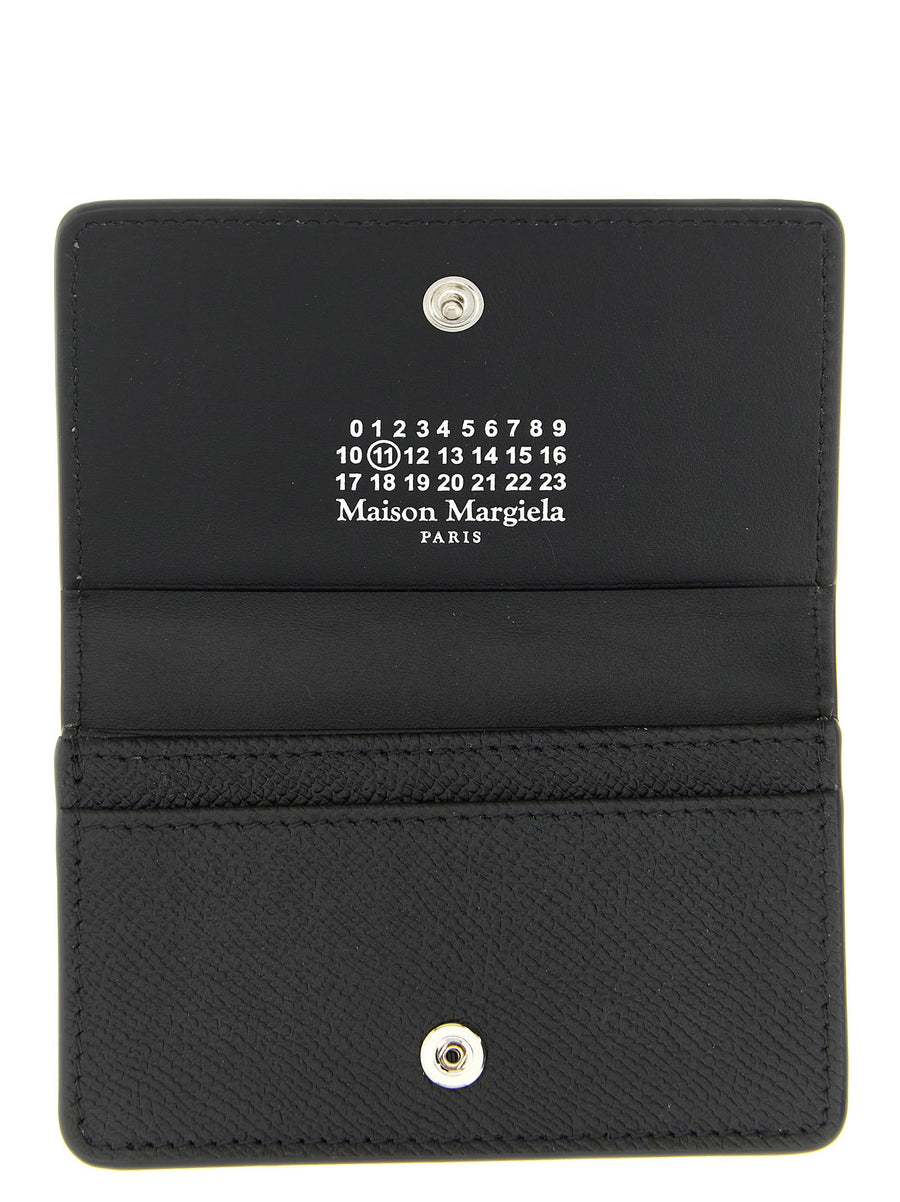 Maison Margiela Four Stitches Card Holder Calfskin Leather Black