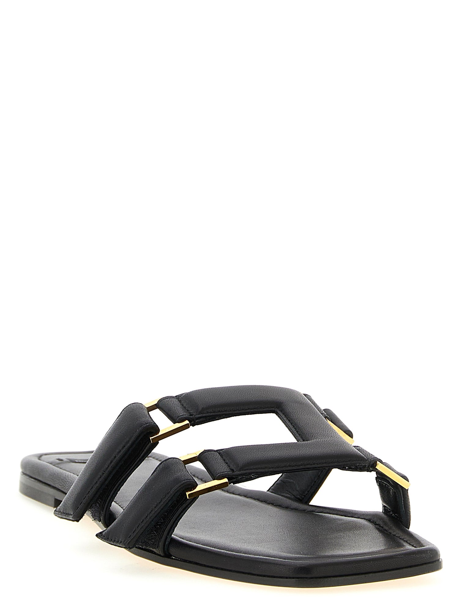 Elisabetta Franchi Nappa Leather Sandals