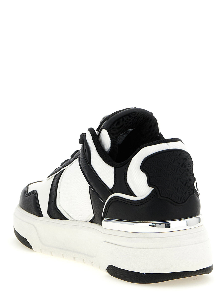 Philipp Plein Sk8r Sneakers For Men Luxury Leather Effect Canvas Upper Ultralight Cushioned Comfort