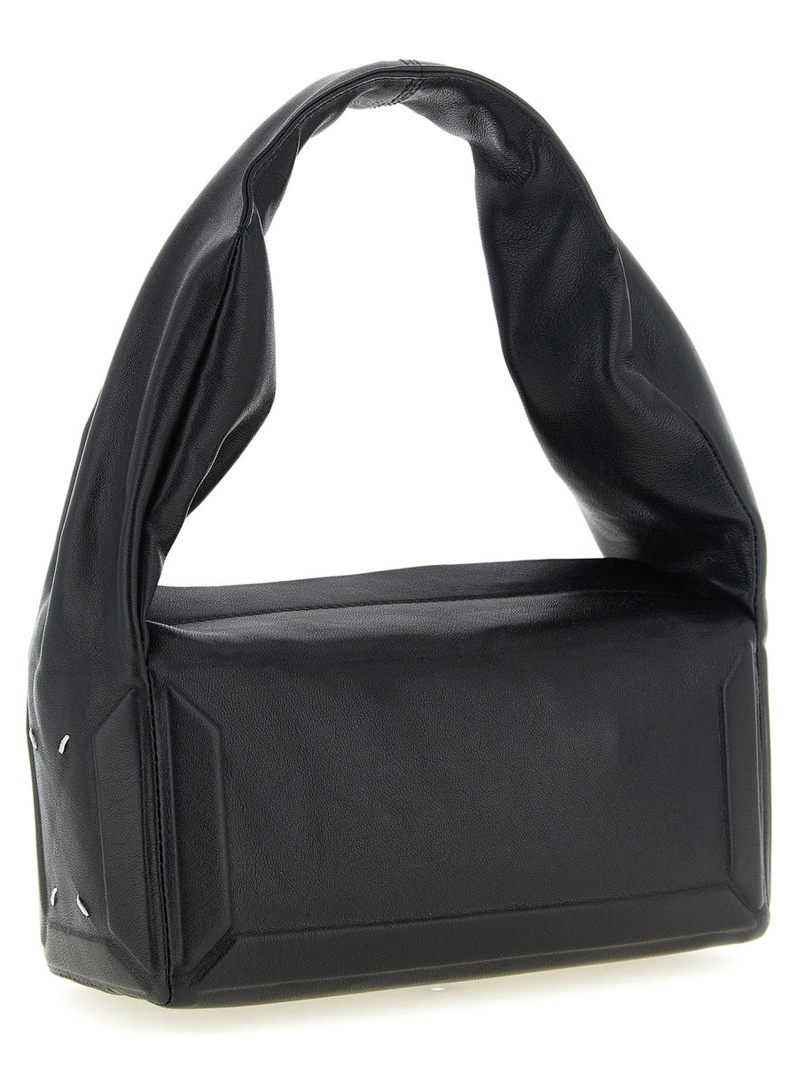 Maison Margiela Box Bag East West Small Shoulder Lambskin Black