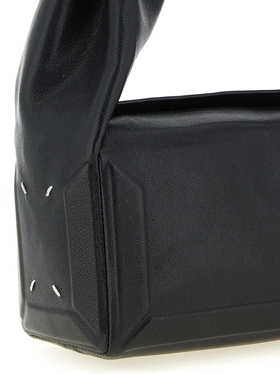Maison Margiela Box Bag East West Small Shoulder Lambskin Black
