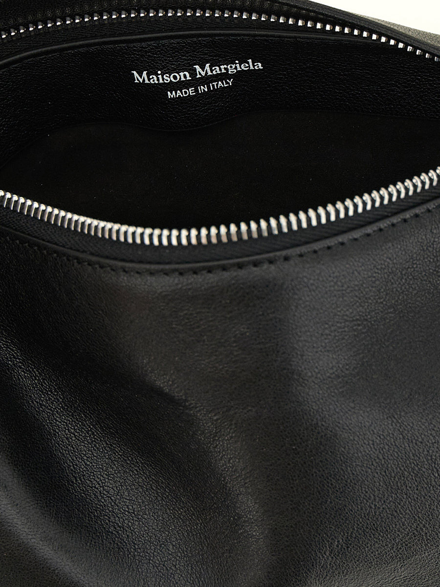 Maison Margiela Box Bag East West Small Shoulder Lambskin Black