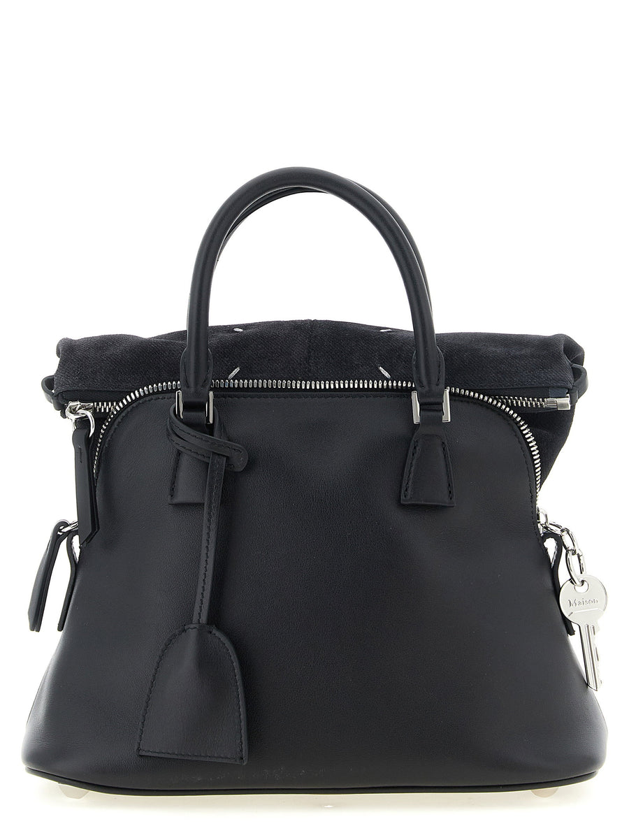 Maison Margiela 5AC Soft Mini Shoulder Bag Black Calfskin Leather