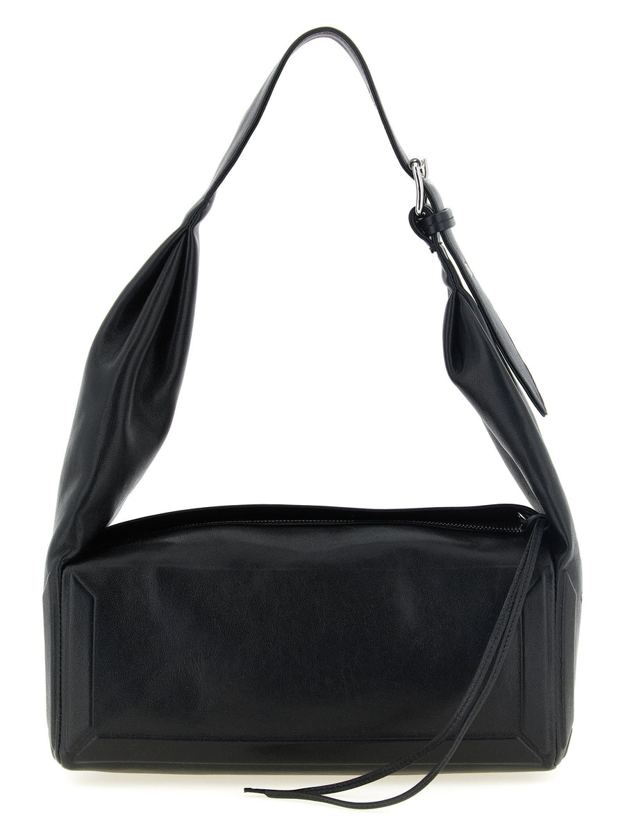 Maison Margiela Box Bag East West Medium Black Lambskin Shoulder Bag
