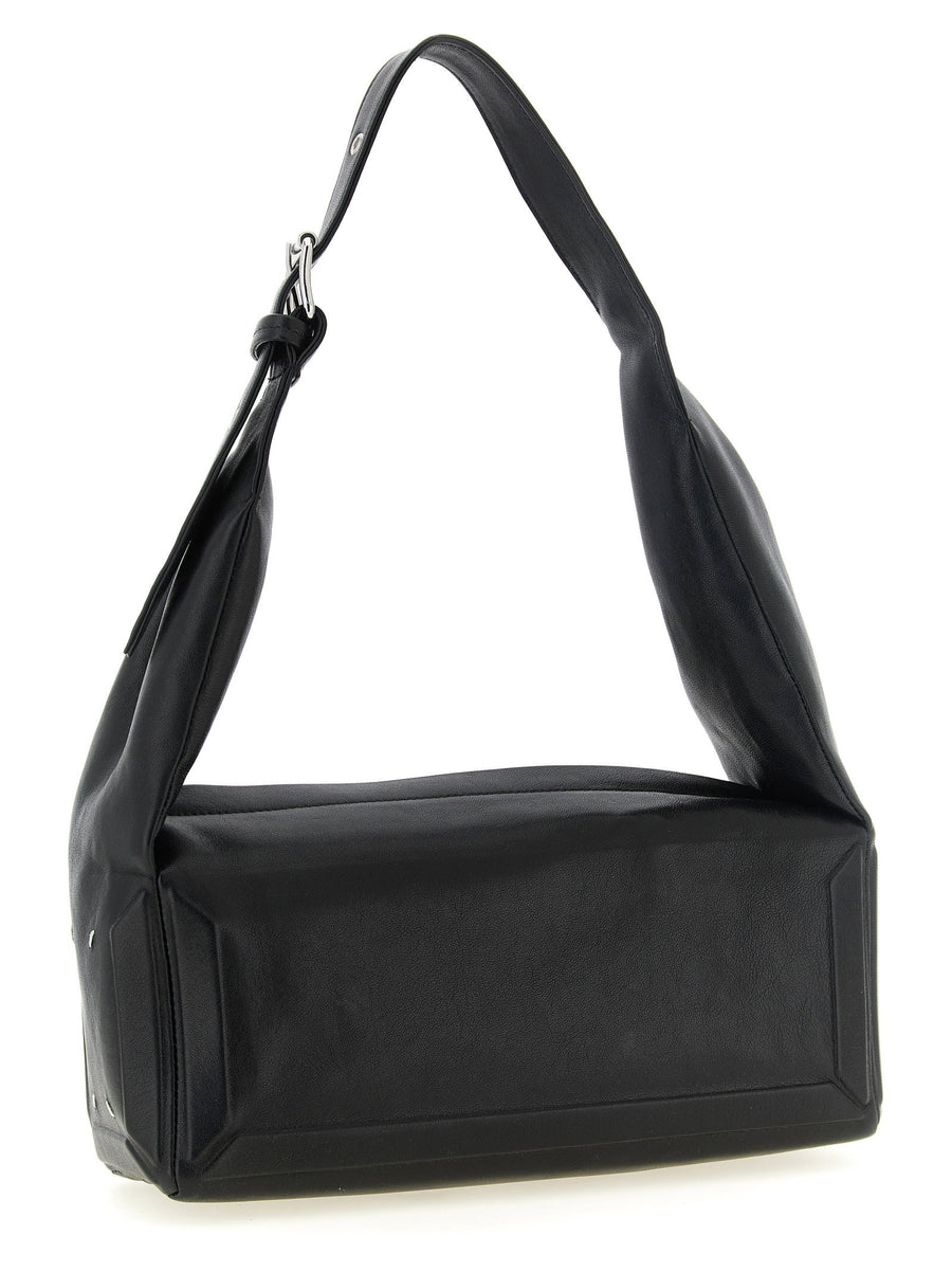 Maison Margiela Box Bag East West Medium Black Lambskin Shoulder Bag