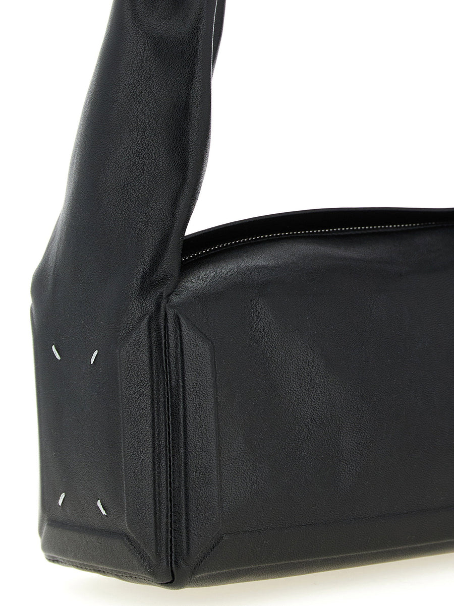 Maison Margiela Box Bag East West Medium Black Lambskin Shoulder Bag