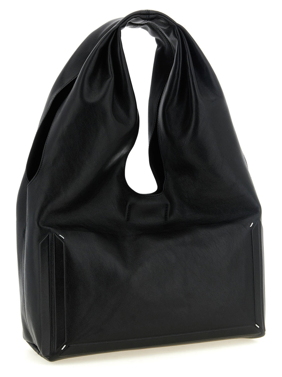 Maison Margiela Box Bag Medium Lambskin Black Shoulder Bag
