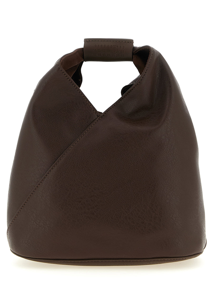 Mm6 Maison Margiela Japanese Crossbody Bag In Chocolate Brown PU