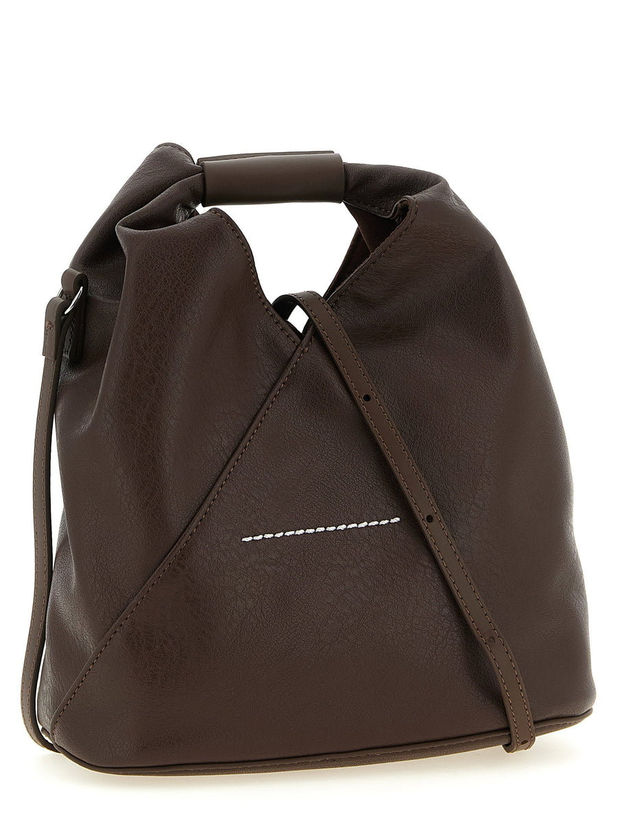 Mm6 Maison Margiela Japanese Crossbody Bag In Chocolate Brown PU