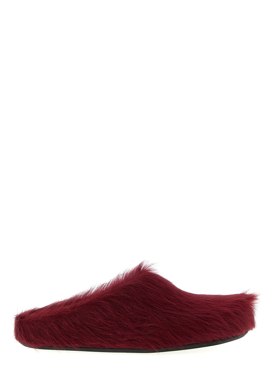 Marni Fussbett Sabots For Men Luxury Calfskin Slip On Moccasins With Knurled Rubber Sole