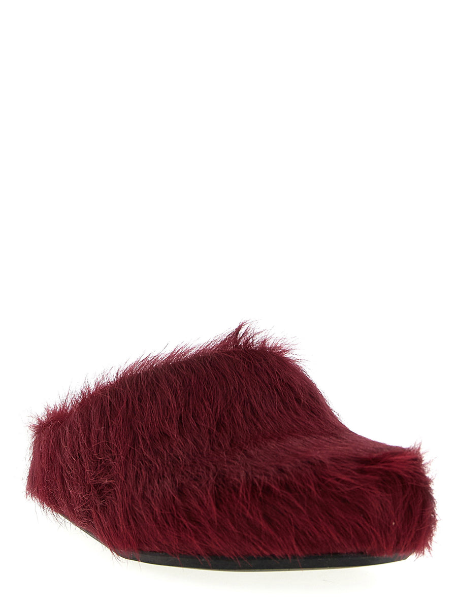 Marni Fussbett Sabots For Men Luxury Calfskin Slip On Moccasins With Knurled Rubber Sole
