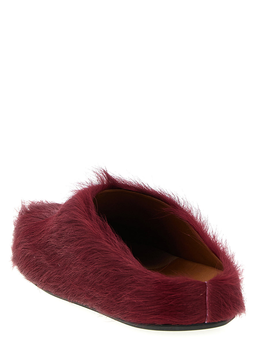Marni Fussbett Sabots For Men Luxury Calfskin Slip On Moccasins With Knurled Rubber Sole
