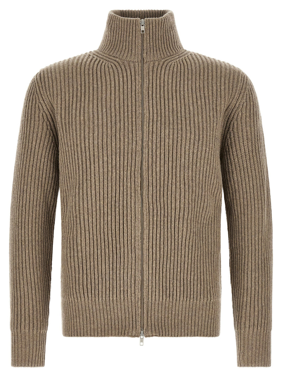 MM6 Maison Margiela Beige Wool Blend Stitch Line Jacket