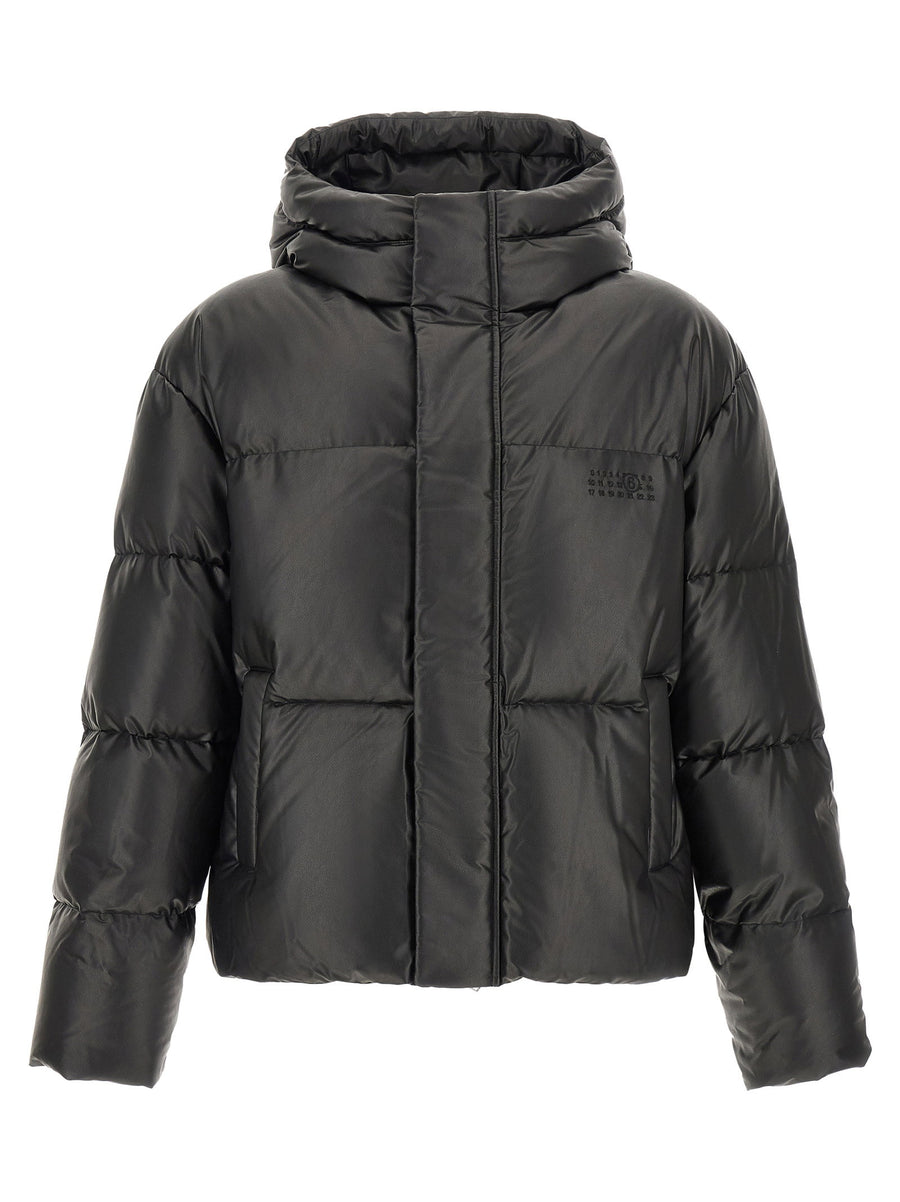 Mm6 Maison Margiela Lacquered Finish Down Jacket