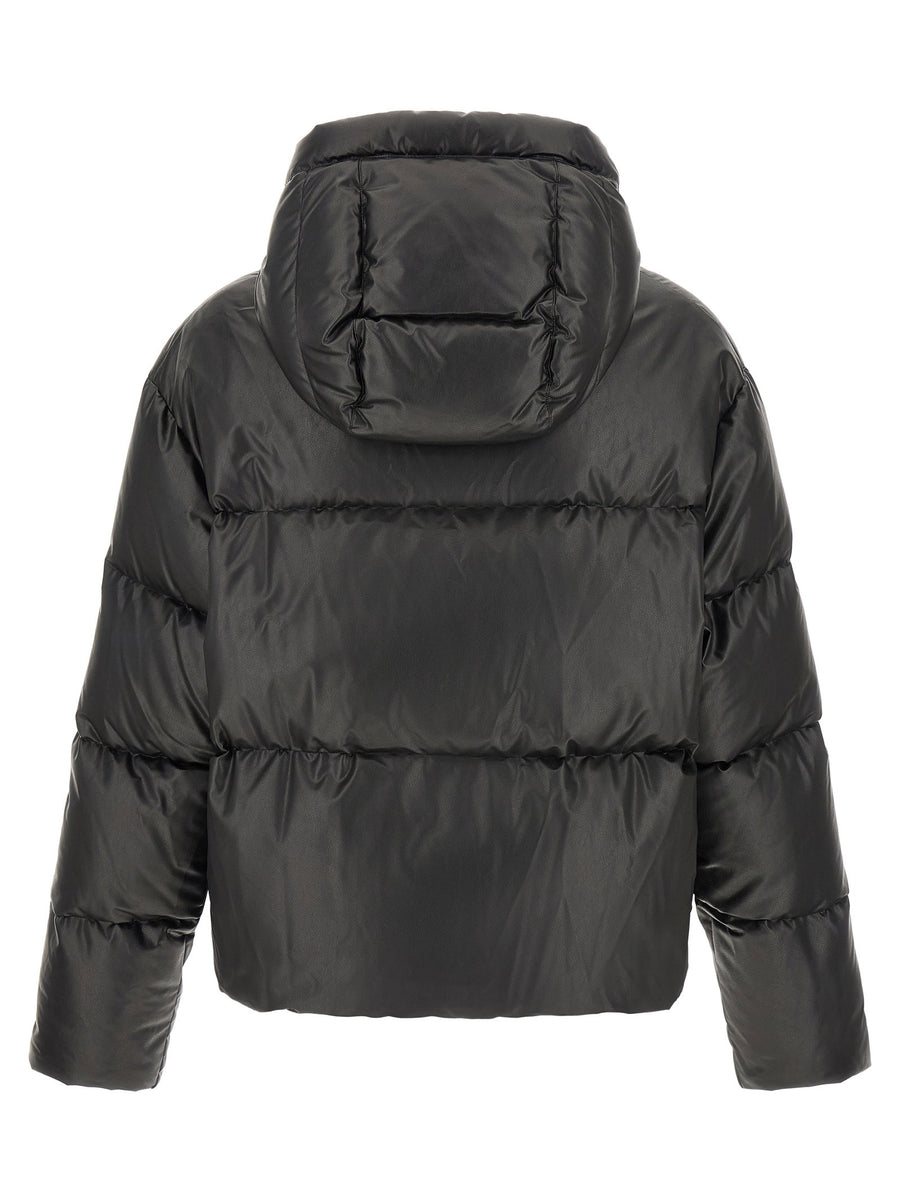 Mm6 Maison Margiela Lacquered Finish Down Jacket