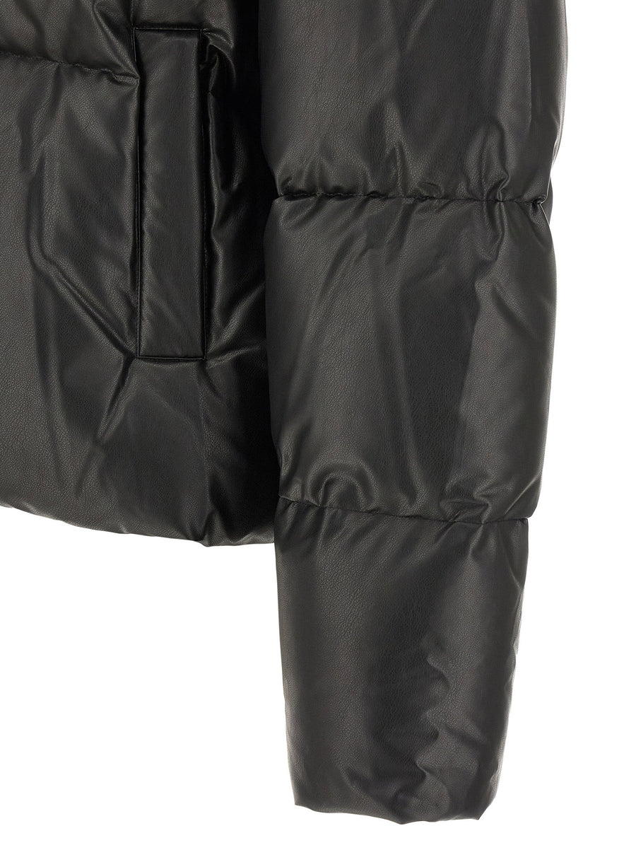 Mm6 Maison Margiela Lacquered Finish Down Jacket