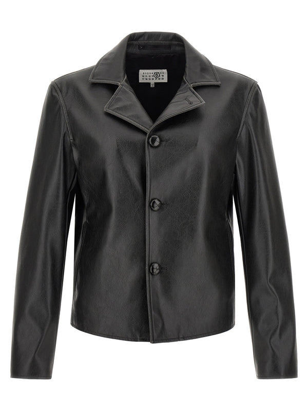 Mm6 Maison Margiela Western Carre Jacket Black Polyester for Women