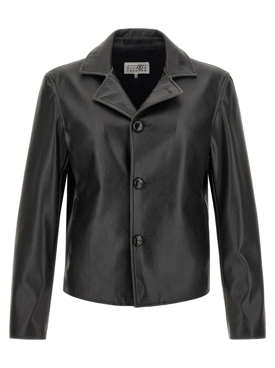 Mm6 Maison Margiela Western Carre Jacket Black Polyester for Women