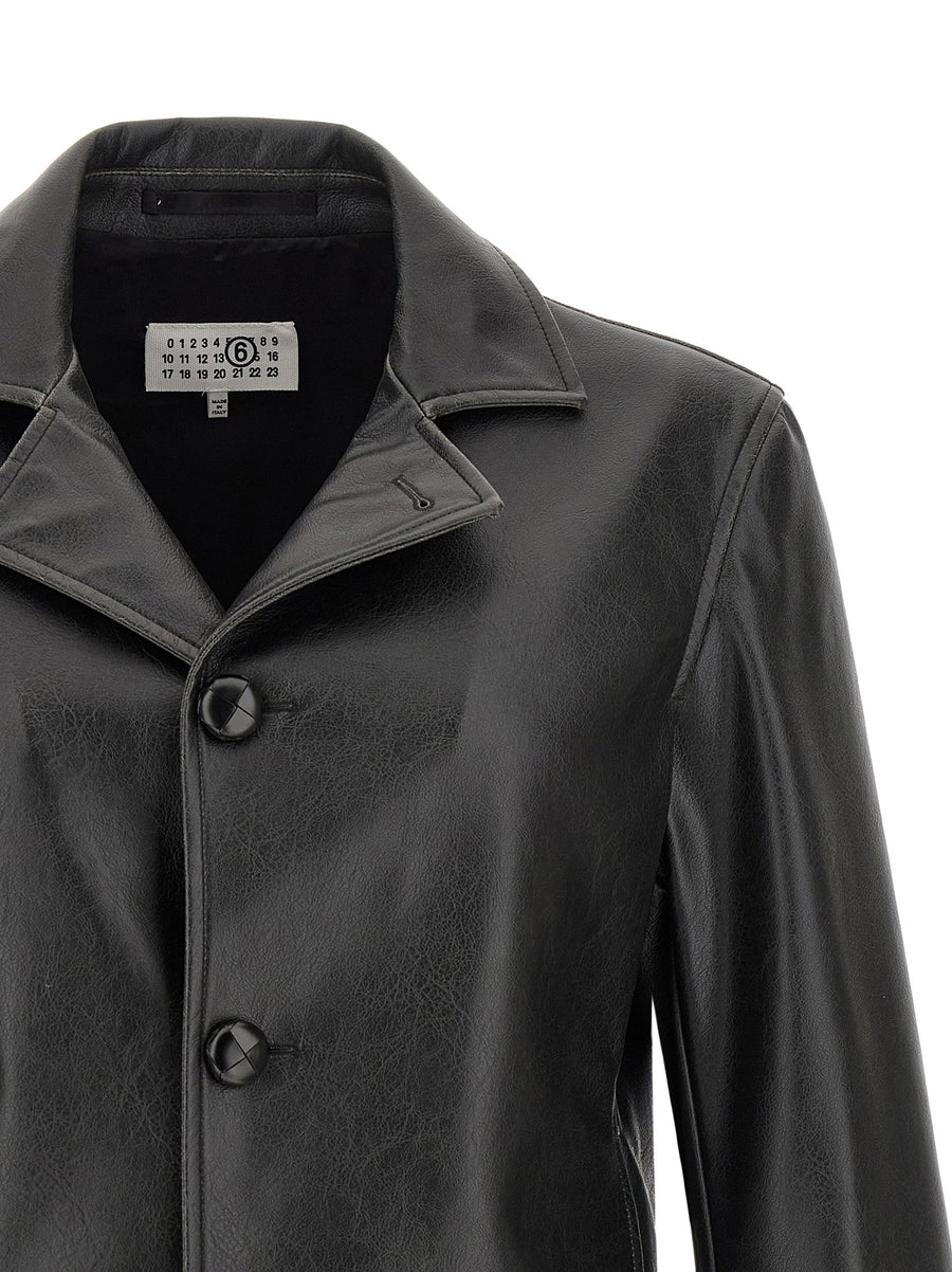 Mm6 Maison Margiela Western Carre Jacket Black Polyester for Women