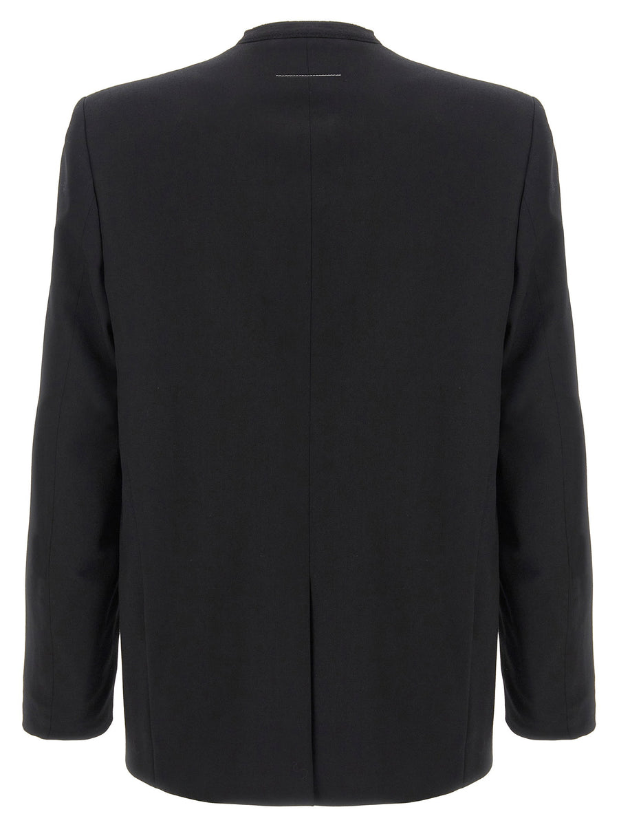 MM6 Maison Margiela Blazer For Men Single Breasted Wool Blend Sophisticated Tailored Edge