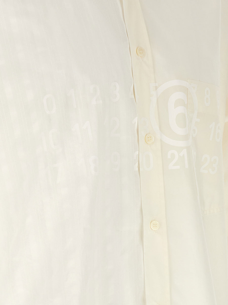 Mm6 Maison Margiela Bi-material Shirt