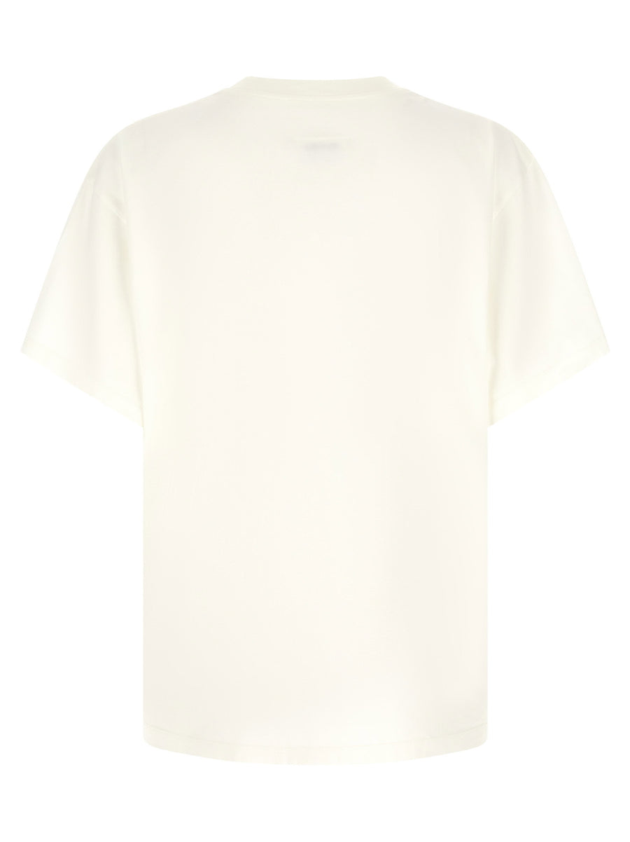 Mm6 Maison Margiela Numeric Signature T Shirt White Cotton Relaxed Fit