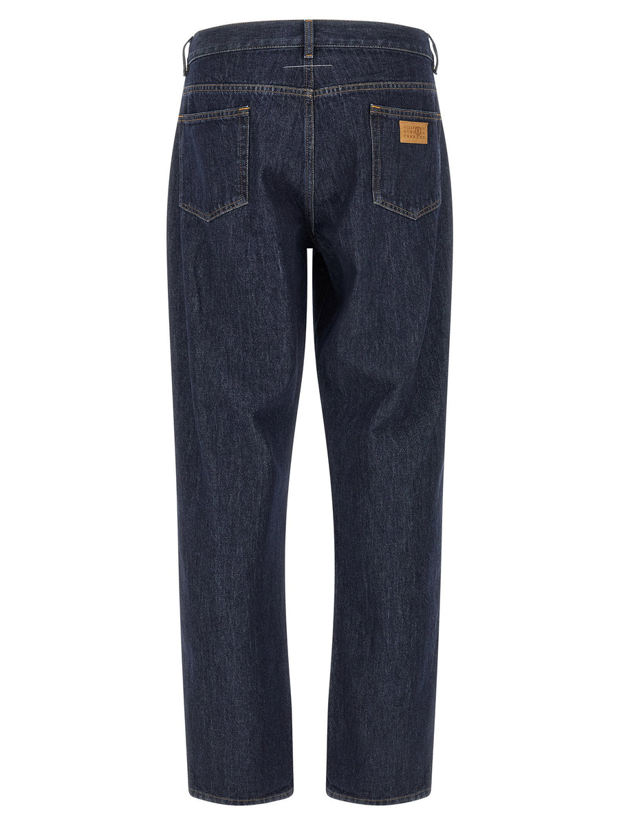 Mm6 Maison Margiela Patchwork Insert Jeans With Knee Inset Details