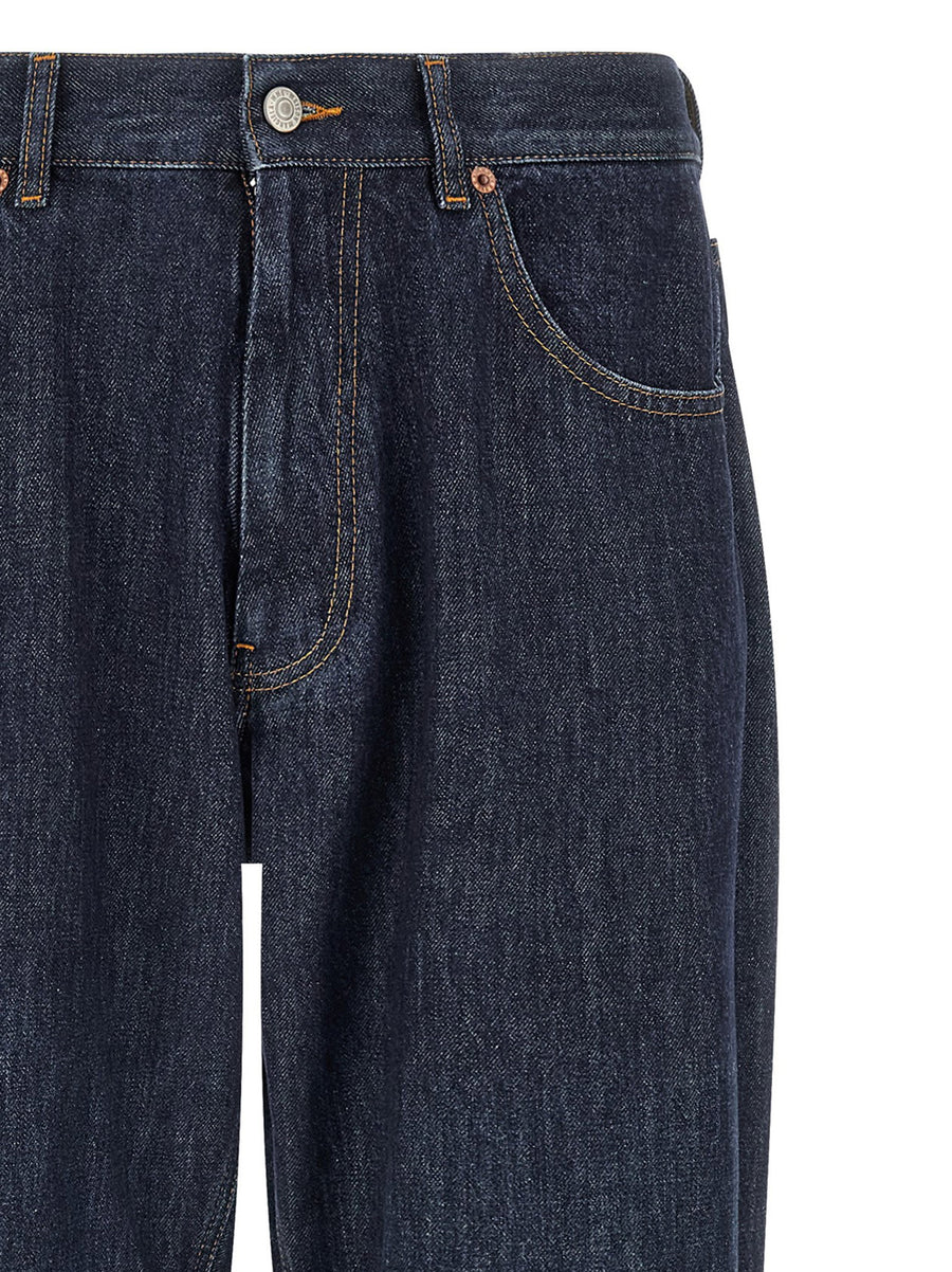 Mm6 Maison Margiela Patchwork Insert Jeans With Knee Inset Details