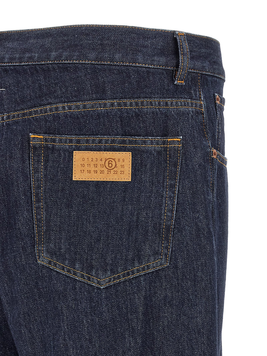 Mm6 Maison Margiela Patchwork Insert Jeans With Knee Inset Details