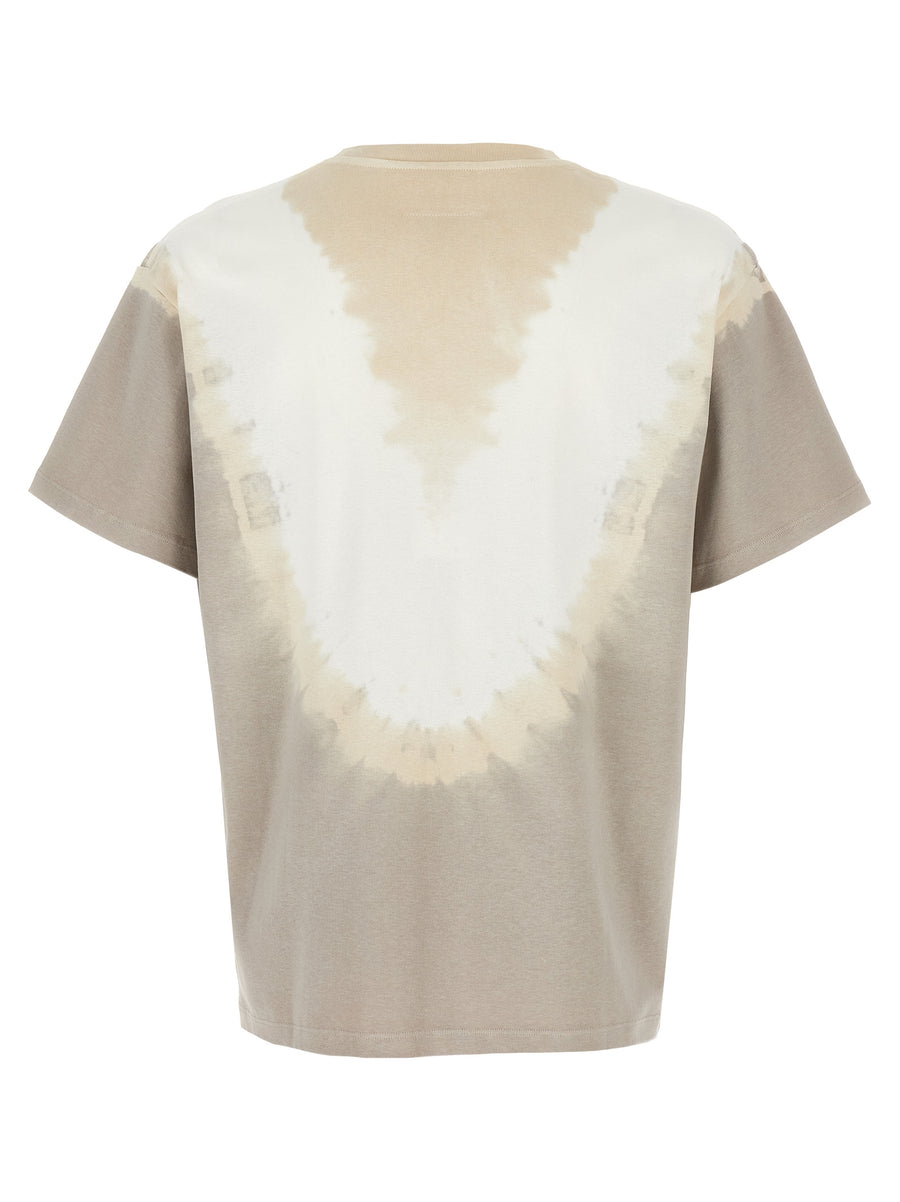 Mm6 Maison Margiela Tie Dye T Shirt For Men Multicolor Cotton Front Print Premium Streetwear Essential