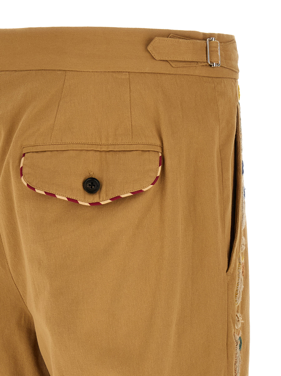 Mm6 Jeans by Maison Margiela Numeric Signature For Men 100 Percent Cotton Blue Denim Stonewashed Wide Leg