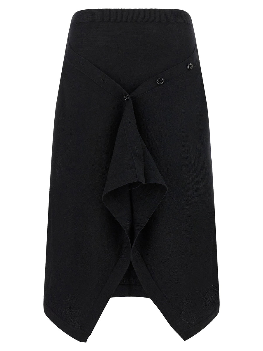 Lemaire Button Asymmetrical Skirt