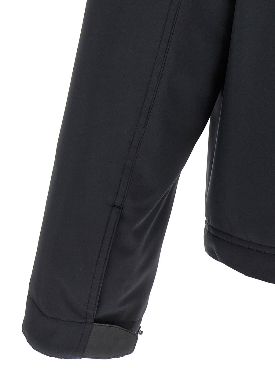 Brioni Performa Blouson Blue Lightweight Padded Jacket With Water Repellent Finish For Men