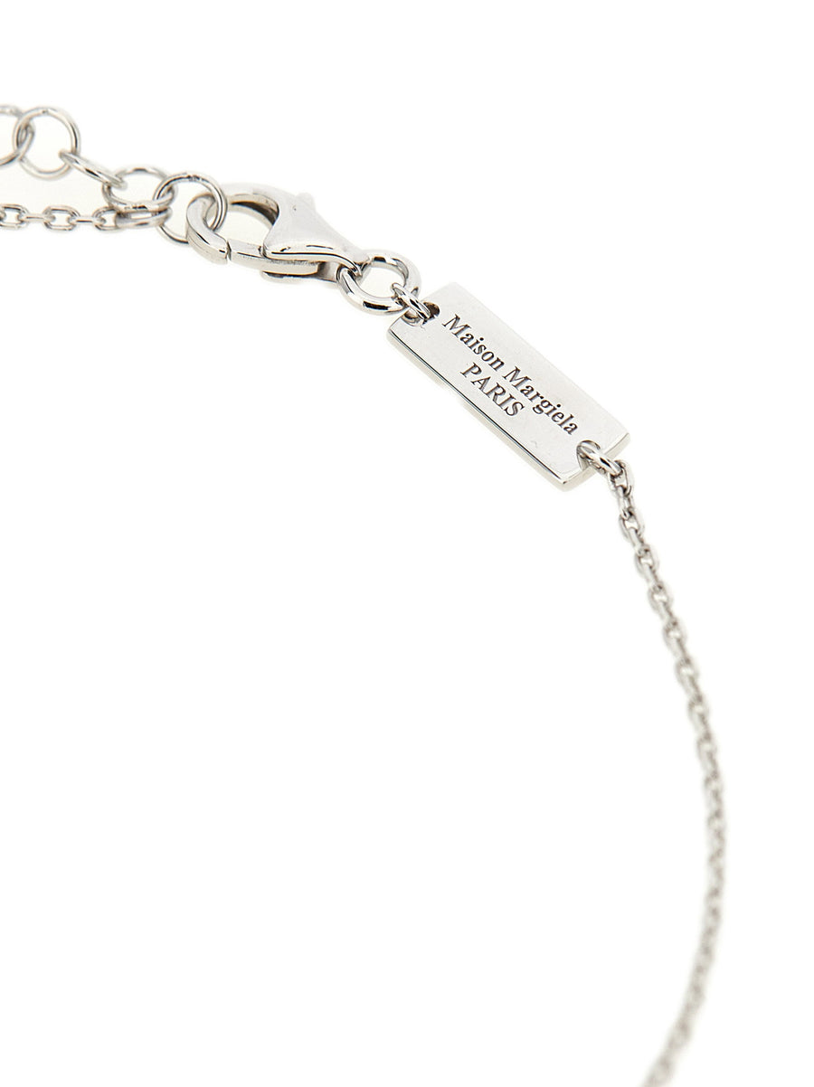 Maison Margiela Rolò Silver Ring Pendant Necklace With Adjustable Carabiner