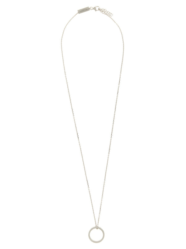 Maison Margiela Numeric Necklace In 925 Sterling Silver With Adjustable Chain