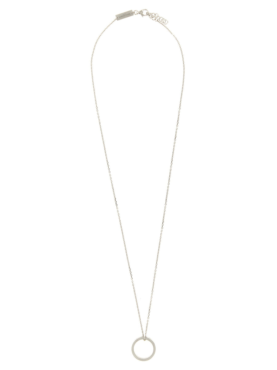 Maison Margiela Numeric Necklace In 925 Sterling Silver With Adjustable Chain